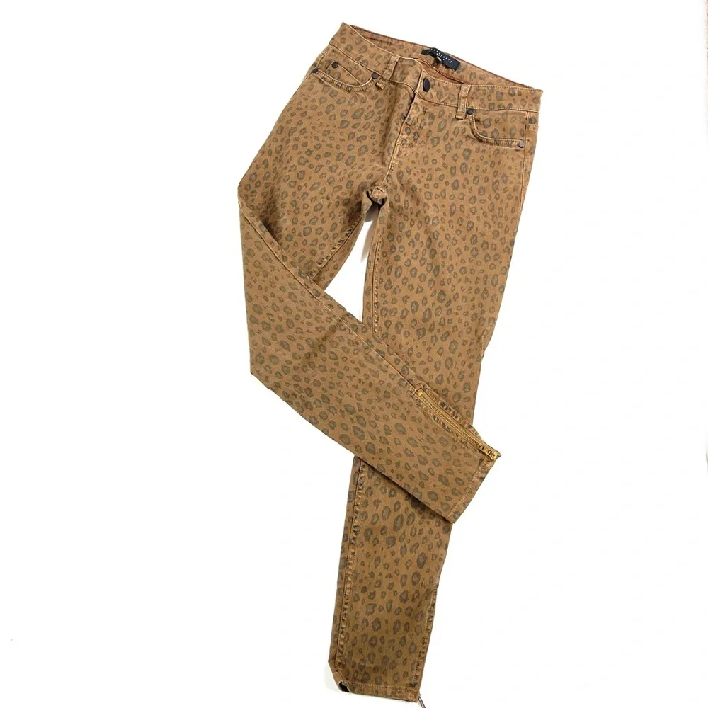 Sanctuary Leopard Print Skinny Jeans - Picture 1 of 7